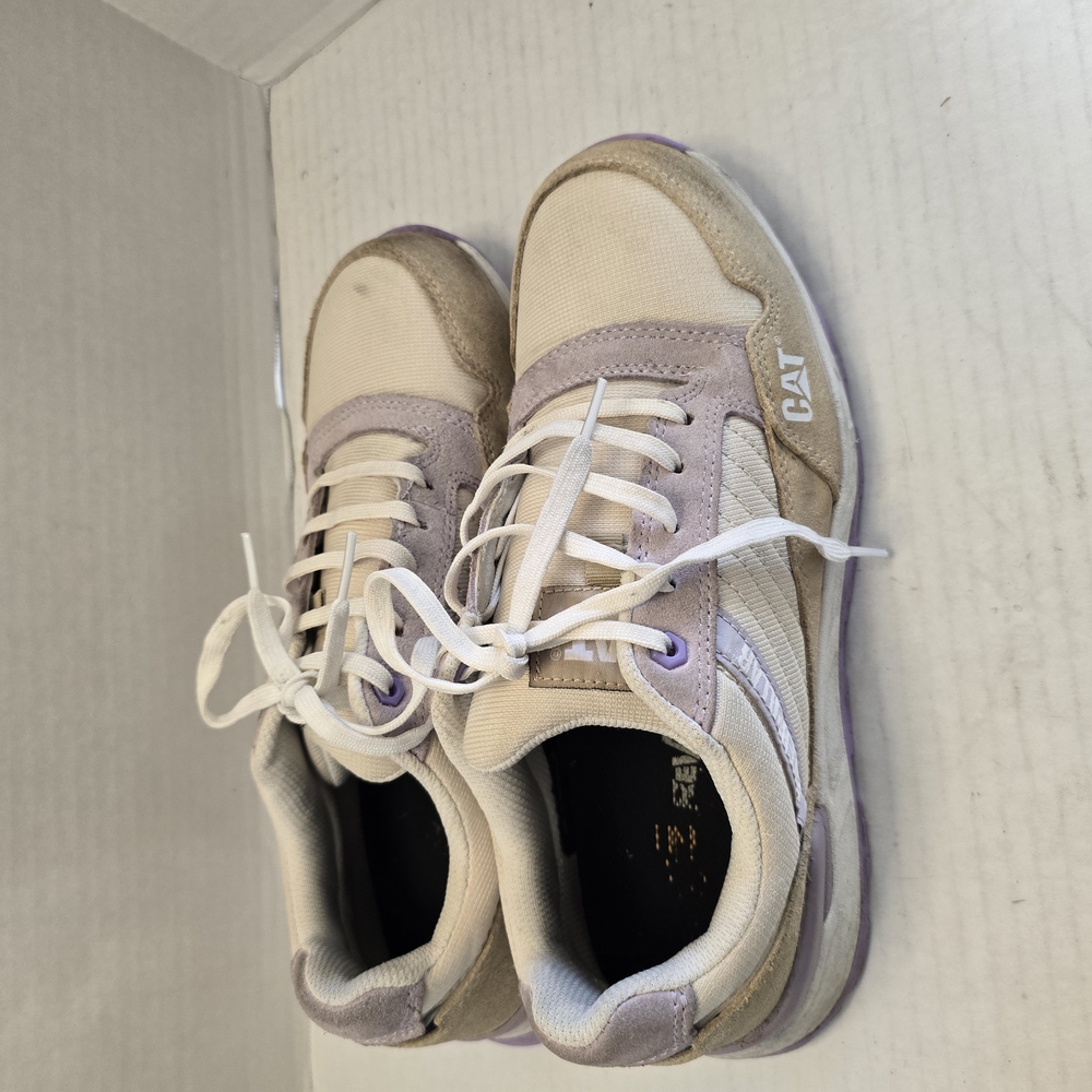 Caterpillar Women's Lace Up Boots - Cream and Purple
